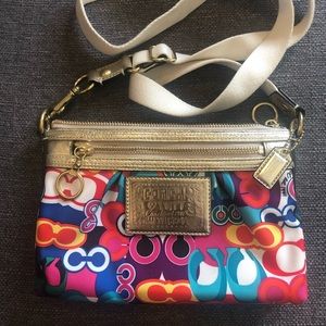 Coach crossbody purse - poppy collection